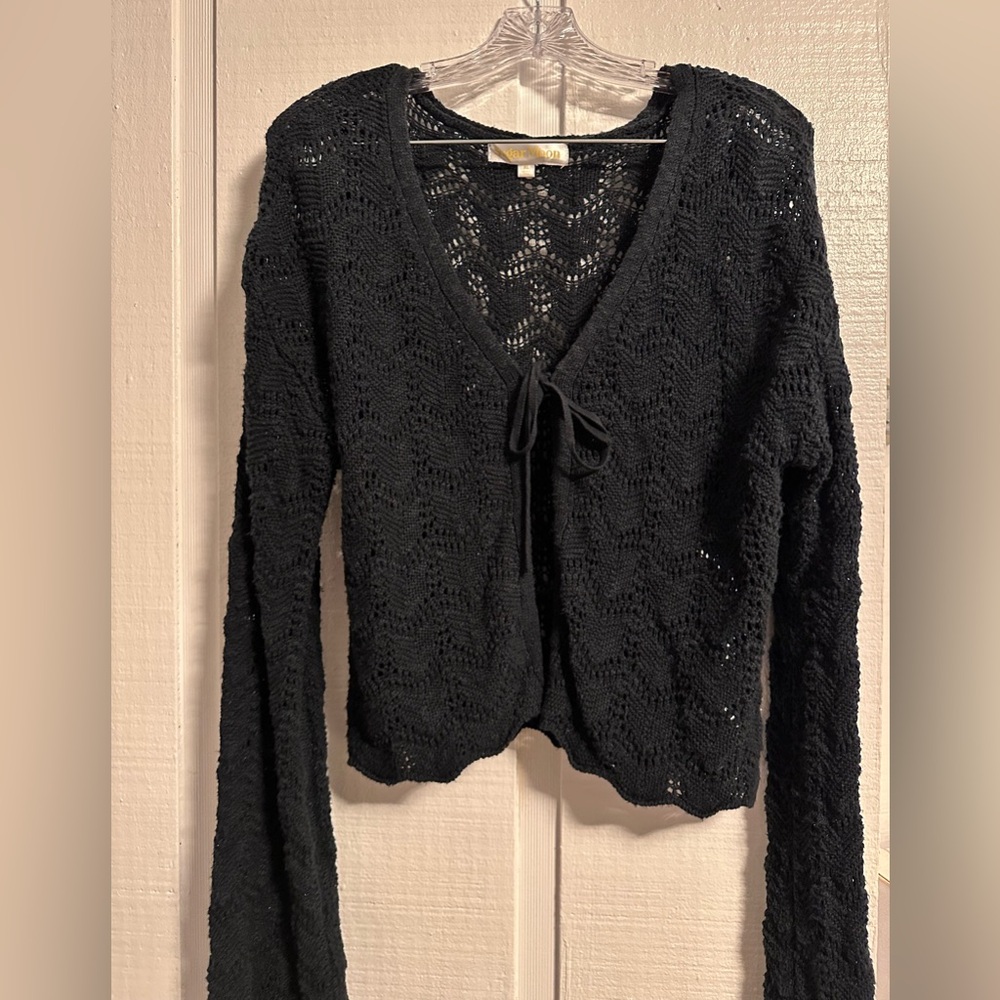 Black Knit Women's Sweater/Cardigan